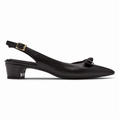 Rockport Total Motion Gracie Bow Slingback Heels Damen Schwarz CDZ-326781